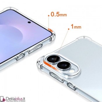 Silikoninis-Anti shock dėklas - permatomas (Samsung Galaxy S25 Edge) Silikoninis-Anti shock dėklas - permatomas (Samsung Galaxy S25 Edge)